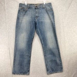 Tommy Hilfiger Jeans Mens Size 38 x 32 Relaxed Fit Medium Wash Straight Denim